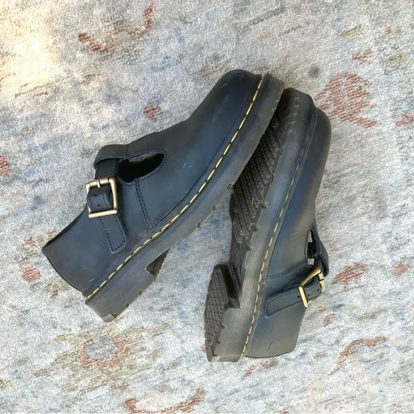 Dr. Martens Polley Safety Toe Mary Jane Shoes Sz 9