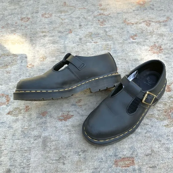 Dr. Martens Polley Safety Toe Mary Jane Shoes Sz 9