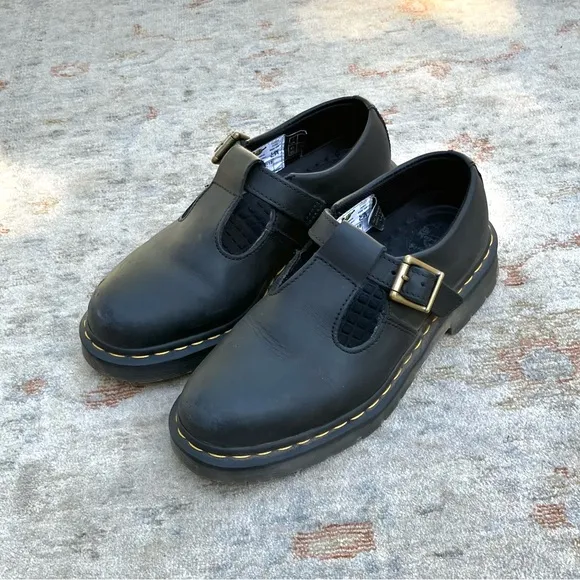 Dr. Martens Polley Safety Toe Mary Jane Shoes Sz 9