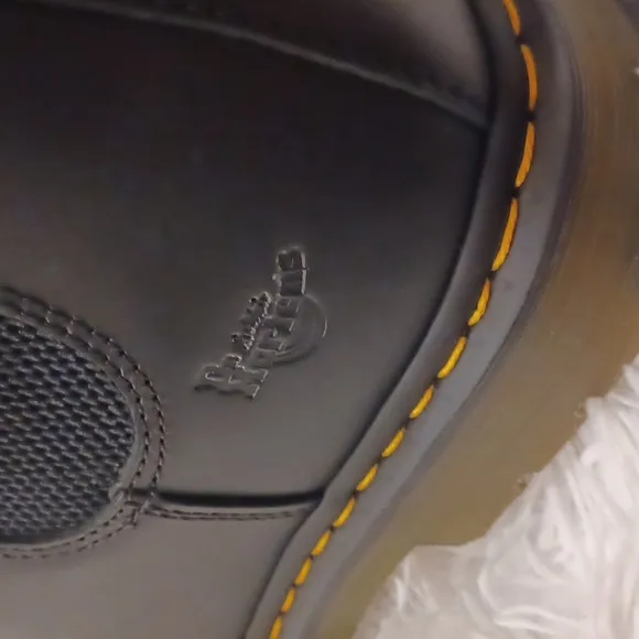 Dr. Martens Safety Toe Industrial Slip Resistant Slip On Boots Shoes Black NEW