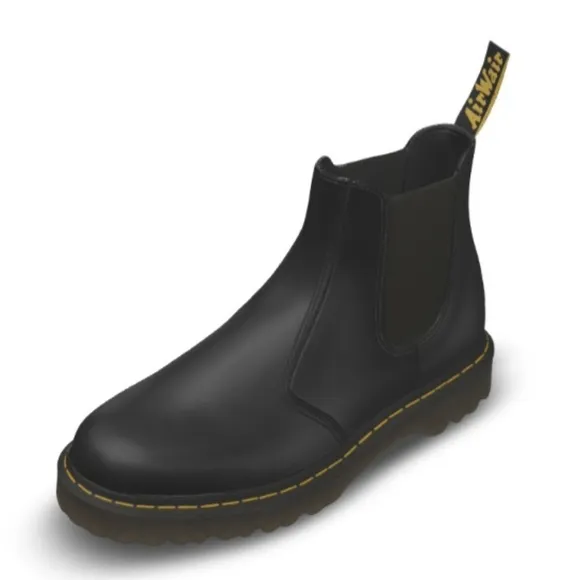 Dr. Martens Safety Toe Industrial Slip Resistant Slip On Boots Shoes Black NEW
