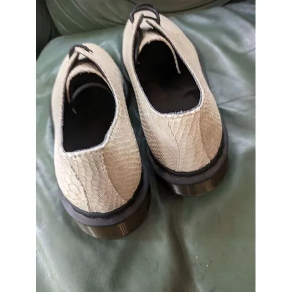 Dr. Martens snakeskin oxford shoes Unique Pair Off White Men's 9 W10 See Descrip