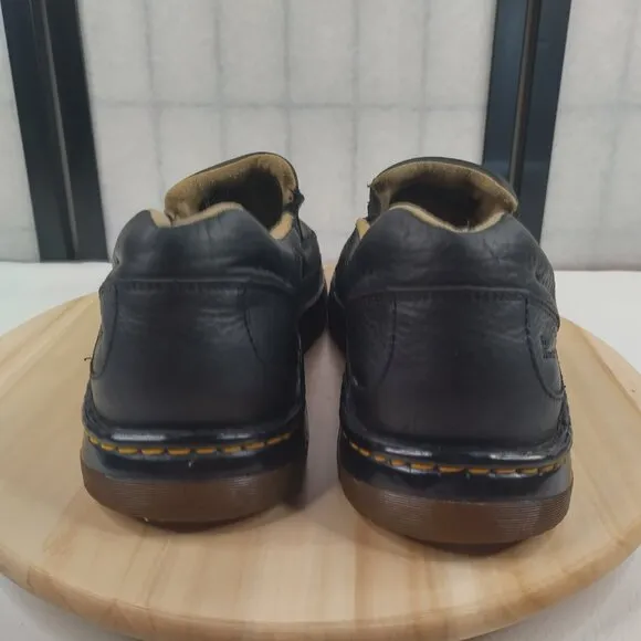 Dr. Martens Zack Elastic Slip on Black Pebble Leather Shoes 11198 Men US 12M