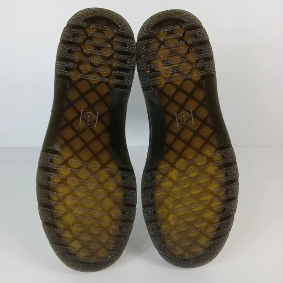 Dr. Martens Zavala Combat Boots Womens 11 Mens 10 White Patent Leather Lace-Up