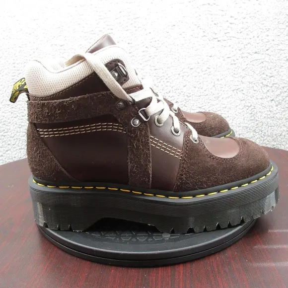 Dr. Martens Zuma Hiker Platform Boots Womens 8 EU 39 Brown Suede Leather Doc