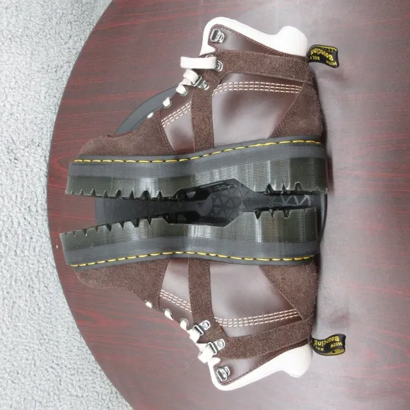 Dr. Martens Zuma Hiker Platform Boots Womens 8 EU 39 Brown Suede Leather Doc