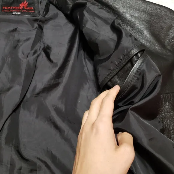 Dr. Who Christopher Eccleston Black Leather Coat Jacket By Feather Skin Size XXS