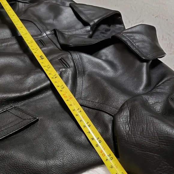 Dr. Who Christopher Eccleston Black Leather Coat Jacket By Feather Skin Size XXS