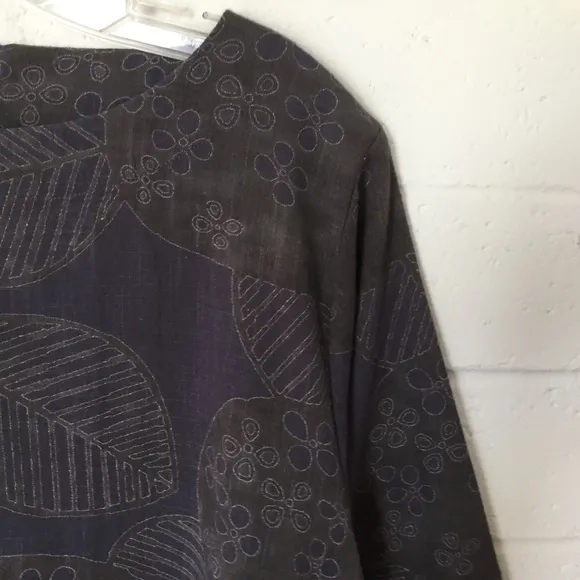Dress Boat Neck Long Sleeve Art to Wear NWT OS