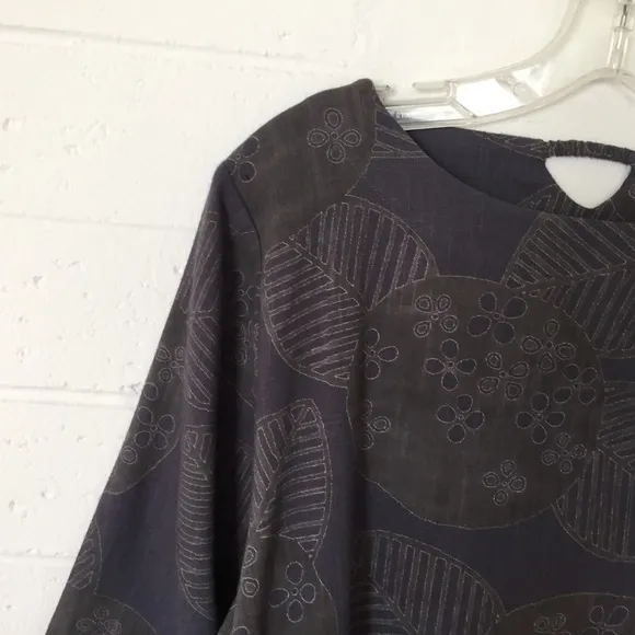 Dress Boat Neck Long Sleeve Art to Wear NWT OS