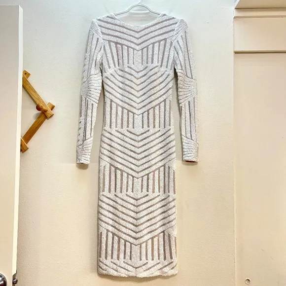 Dress the Population Emery Sequin Scoop Back Dress