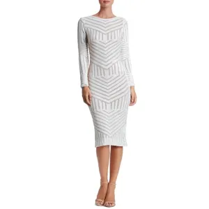 Dress the Population Emery Sequin Scoop Back Dress