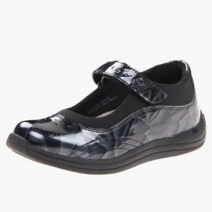 DREW Rose Marble Double Depth Mary Jane Velcro Shoe Women's Flat Blue Marble 10N