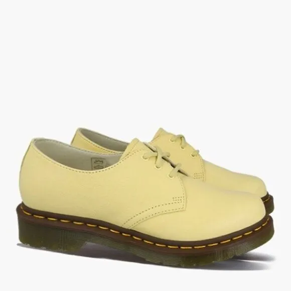 Dr. Martens Shoes 1461 Pastel Yellow Virginia Leather Oxford