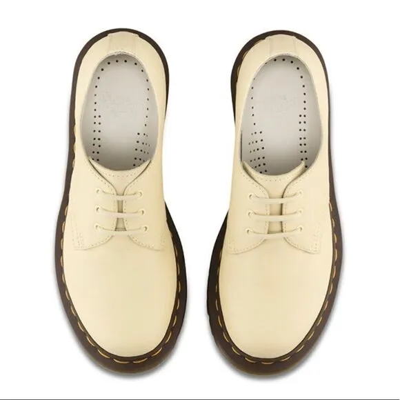 Dr. Martens Shoes 1461 Pastel Yellow Virginia Leather Oxford