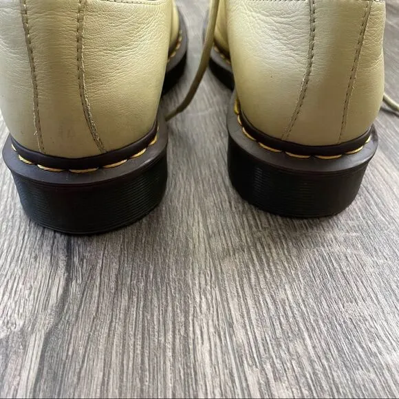 Dr. Martens Shoes 1461 Pastel Yellow Virginia Leather Oxford