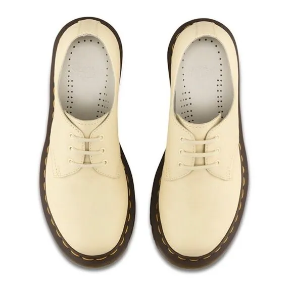 Dr. Martens Shoes 1461 Pastel Yellow Virginia Leather Oxford