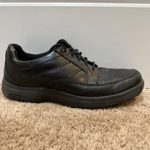 Dunham Leather Oxford Walking Shoes Comfort Work Black Mens 13 B