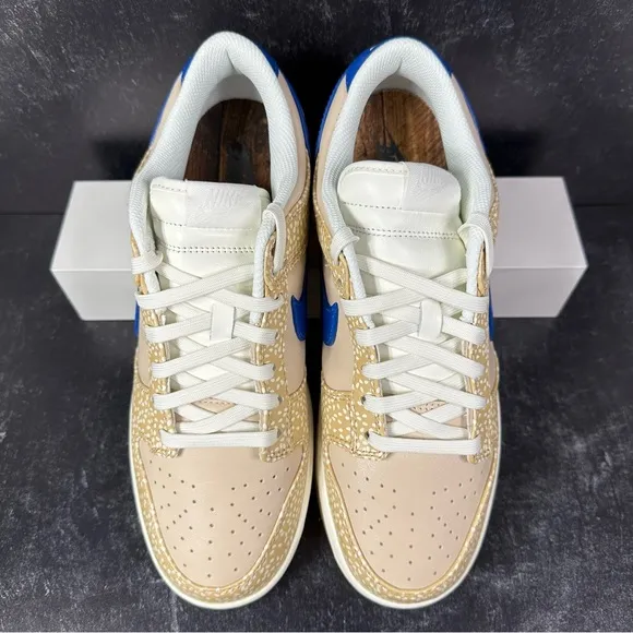 DUNK LOW PREMIUM MONTREAL BAGEL SESAME SEED PRINT MENS SHOES SIZE 9.5 GUM SOLE