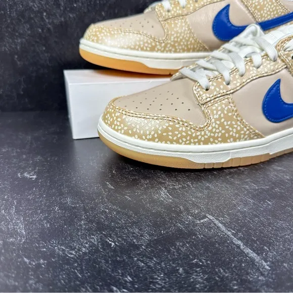 DUNK LOW PREMIUM MONTREAL BAGEL SESAME SEED PRINT MENS SHOES SIZE 9.5 GUM SOLE