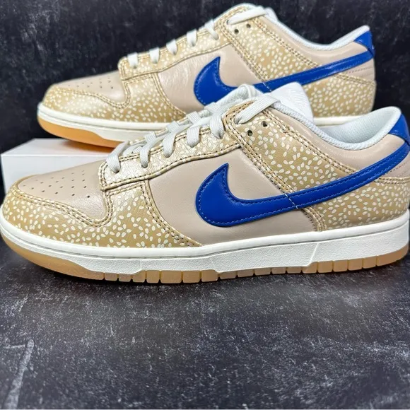DUNK LOW PREMIUM MONTREAL BAGEL SESAME SEED PRINT MENS SHOES SIZE 9.5 GUM SOLE