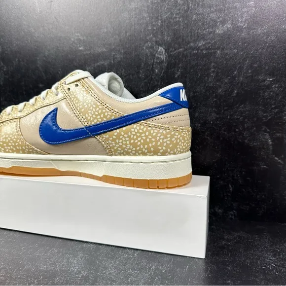 DUNK LOW PREMIUM MONTREAL BAGEL SESAME SEED PRINT MENS SHOES SIZE 9.5 GUM SOLE