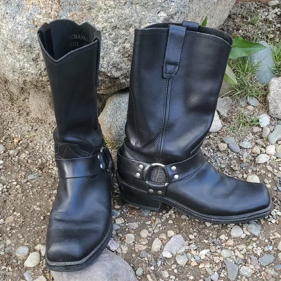Durango Men's Black Leather Western Boots