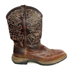 Durango Rebel Men Size 12 Brown Leather Cowboy Western Boot Square Toe DB5434
