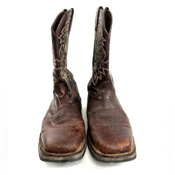 Durango Rebel Men Size 12 Brown Leather Cowboy Western Boot Square Toe DB5434