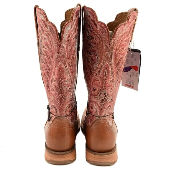 DURANGO Tawny English Rose Arena Pro Square Toe Western Boots 10 M NEW