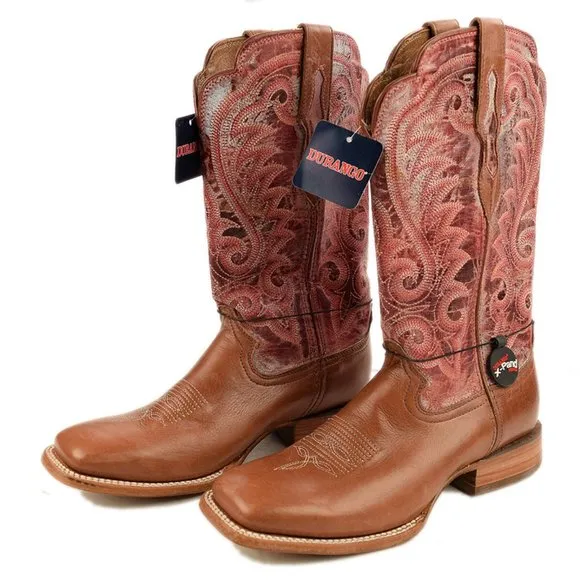 DURANGO Tawny English Rose Arena Pro Square Toe Western Boots 10 M NEW
