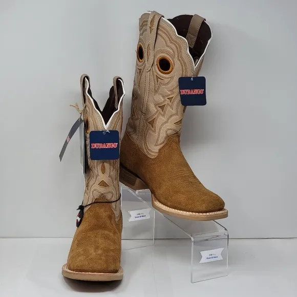 Durango Womens Size 6.5M DRD0423 Western Boots Cashew/Bone Oil Resistant New
