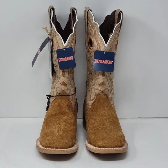 Durango Womens Size 6.5M DRD0423 Western Boots Cashew/Bone Oil Resistant New
