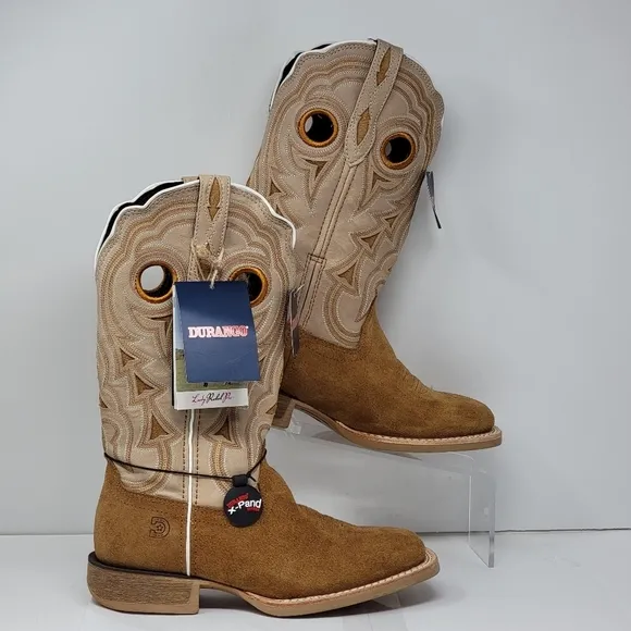 Durango Womens Size 6.5M DRD0423 Western Boots Cashew/Bone Oil Resistant New