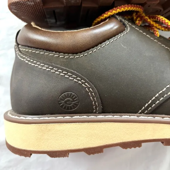Earth Spirit Geldron Leather Emery dark gray lace up dress shoes  SZ 8.5 NWOT