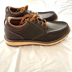 Earth Spirit Geldron Leather Emery dark gray lace up dress shoes  SZ 8.5 NWOT