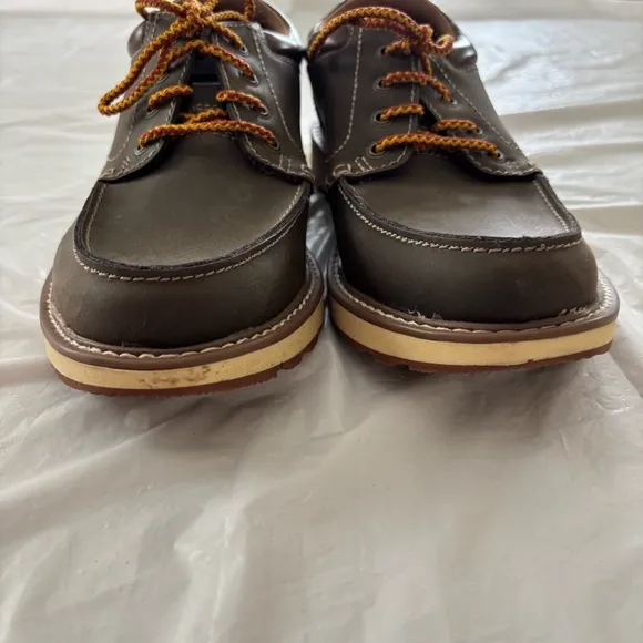 Earth Spirit Geldron Leather Emery dark gray lace up dress shoes  SZ 8.5 NWOT