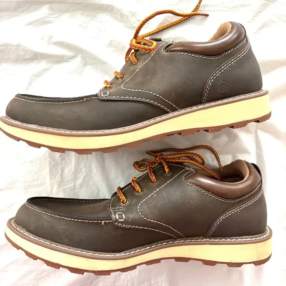 Earth Spirit Geldron Leather Emery dark gray lace up dress shoes  SZ 8.5 NWOT