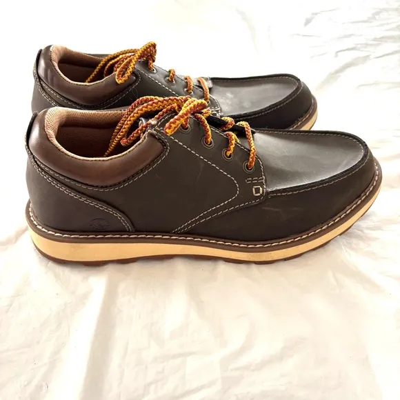 Earth Spirit Geldron Leather Emery dark gray lace up dress shoes  SZ 8.5 NWOT