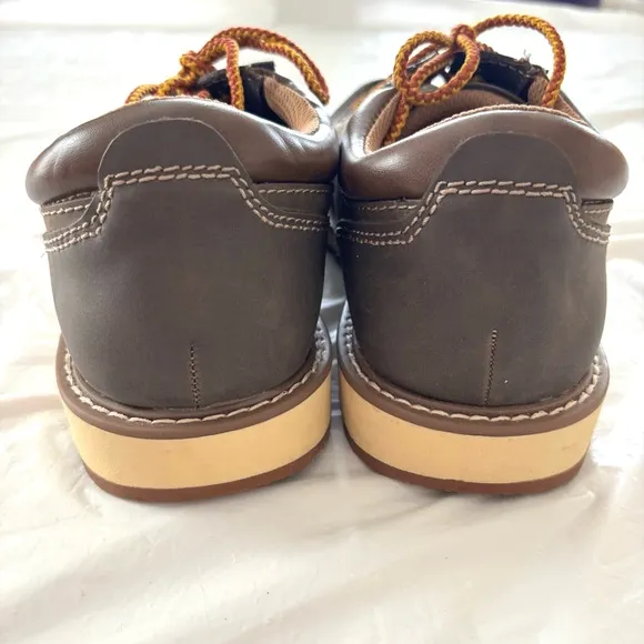 Earth Spirit Geldron Leather Emery dark gray lace up dress shoes  SZ 8.5 NWOT