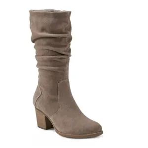 Earth Vine Block Heel Comfort Almond Toe Boots Sz 8.5