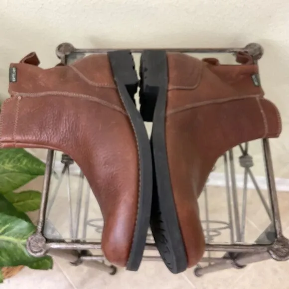 Eastland Jett Men's 11.5 Leather upper Boots Brown zip sides no inserts
