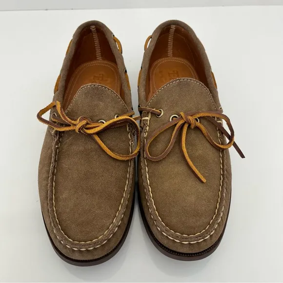 EASYMOC Camp Moc Toe Boat Shoe in Mole Leather NEW