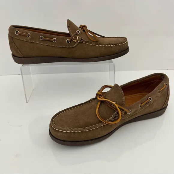 EASYMOC Camp Moc Toe Boat Shoe in Mole Leather NEW
