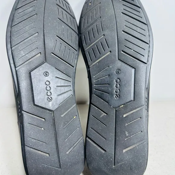 Ecco Classic Moc 2.0 Leather Slip-On Loafers Shoes Men's Size 45 Black Teacher