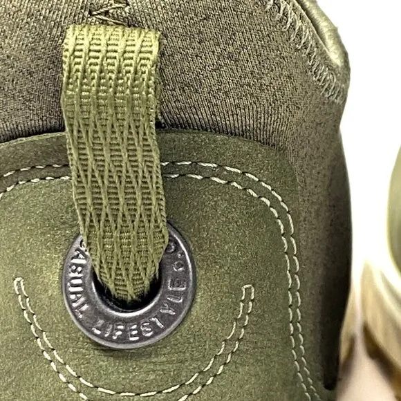 ECCO Exostrike Chelsea GTX Boot Womens US 9 EU 40 Olive Green Gore-Tex Leather