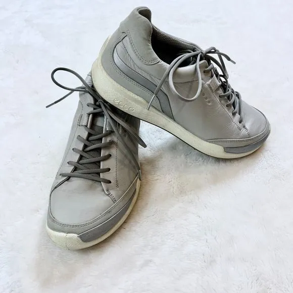 ECCO Mens Biom Hybrid 1 Hydromax Golf Shoes Gray Size 8 - 8.5 Spikeless Lace Up