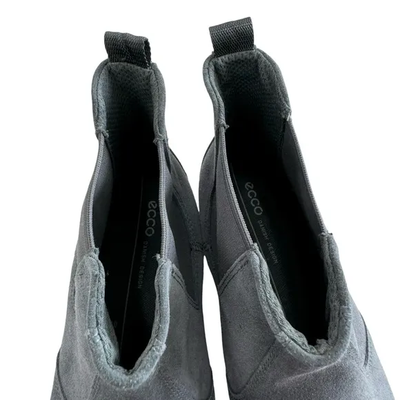 Ecco Soft 9 II Suede Chelsea Sneaker Boots in Magnet Size US 9-9.5