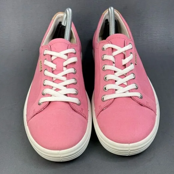 ECCO Soft 7 Women's Nubuck pink Sneaker shoes size 10