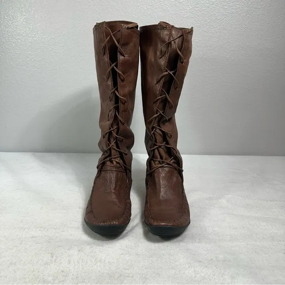 Eddie Bauer Boots Size 9.5 Women's Moccasin Shoes Brown Soft Lace…